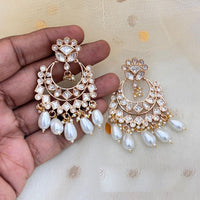 Jewel Addiction Designer Polki kundan Stone And Beads Dangler Earrings
