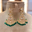 Jewel Addiction Designer Polki kundan Stone And Beads Dangler Earrings