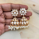 Jewel Addiction Ethnic Polki Kundan Stone And Pearl Designer Jhumki Earrings