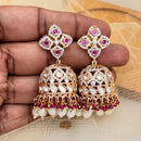 Jewel Addiction Ethnic Polki Kundan Stone And Pearl Designer Jhumki Earrings