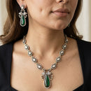 Jewel Addiction Classic Polki Kundan Stone Necklace Set