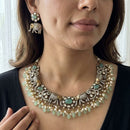Jewel Addiction Classic Polki Kundan Stone Necklace Set