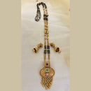 Jewel Addiction Pota Stone And Pearl Designer Black Beads Mangalsutra