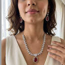 Jewel Addiction Classic American Diamond Necklace Set