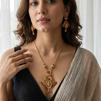 Jewel Addiction Traditional Pota Stone And Beads Necklace Set