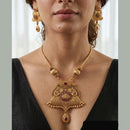 Jewel Addiction Traditional Pota Stone And Beads Necklace Set