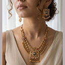 Jewel Addiction Traditional Pota Stone And Beads Long Necklace Set