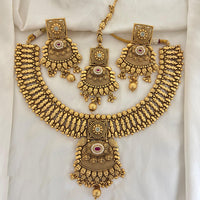 Jewel Addiction Traditional Pota Stone And Beads Necklace Set