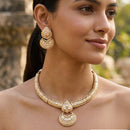 Jewel Addiction Classic  Kundan Stone Necklace Set
