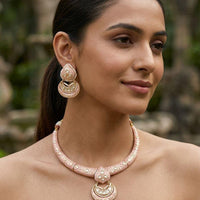 Jewel Addiction Classic  Kundan Stone Necklace Set
