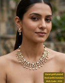 Jewel Addiction Real Polki Kundan Stone Necklace Set
