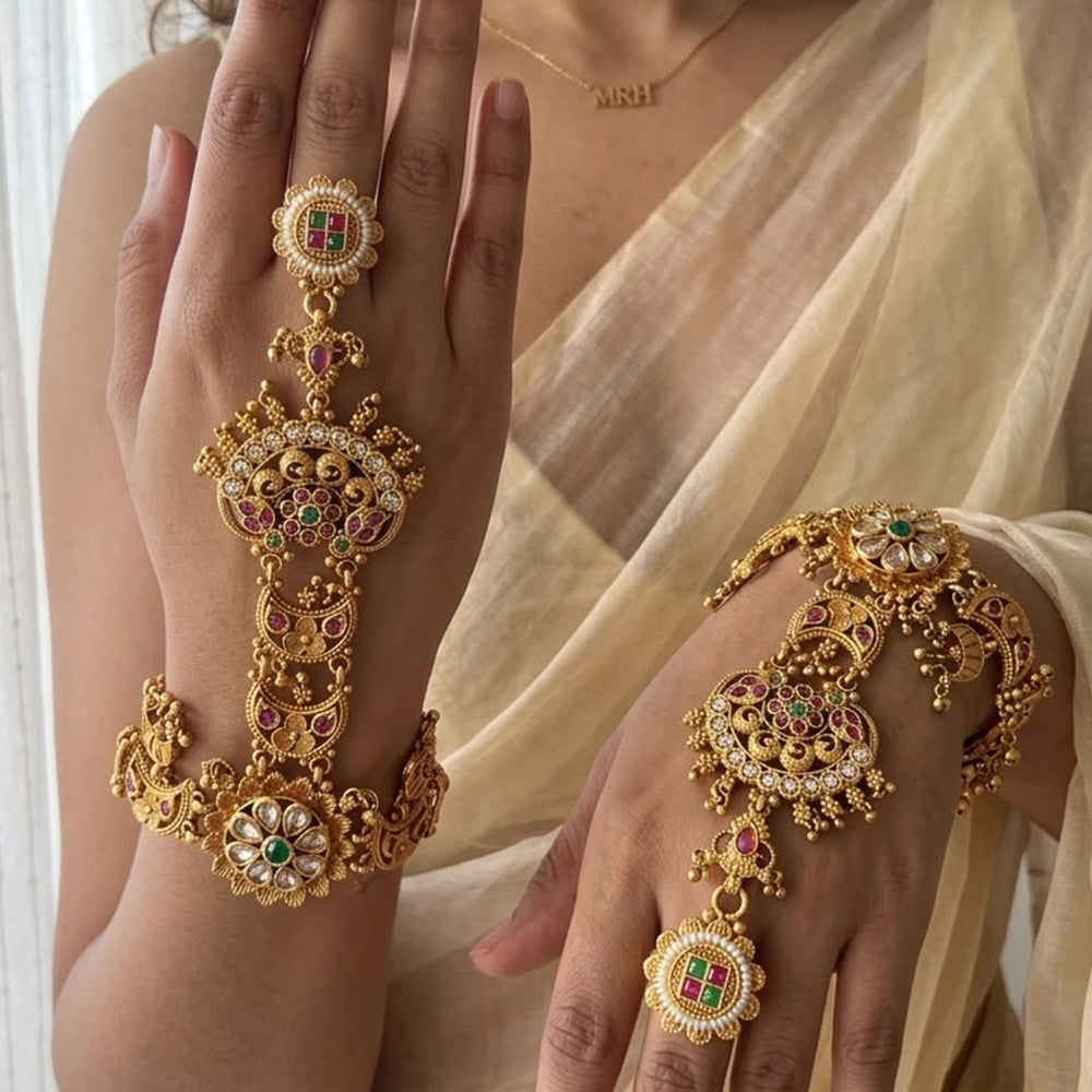Jewel Addiction Premium Pota Stone And Pearl Hath Panja