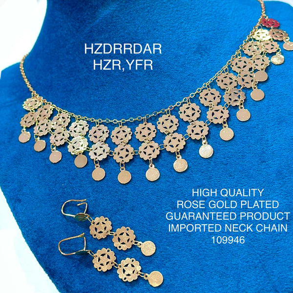 Hanna & Zainy Rose Gold Plated Necklace Set