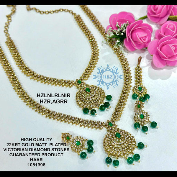 Hanna & Zainy Gold Plated Double Necklace Set