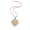 Urthn Heart Shape Austrian Stone Chain Pendant (Pack Of 6)