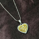 Urthn Heart Shape Austrian Stone Chain Pendant (Pack Of 6)