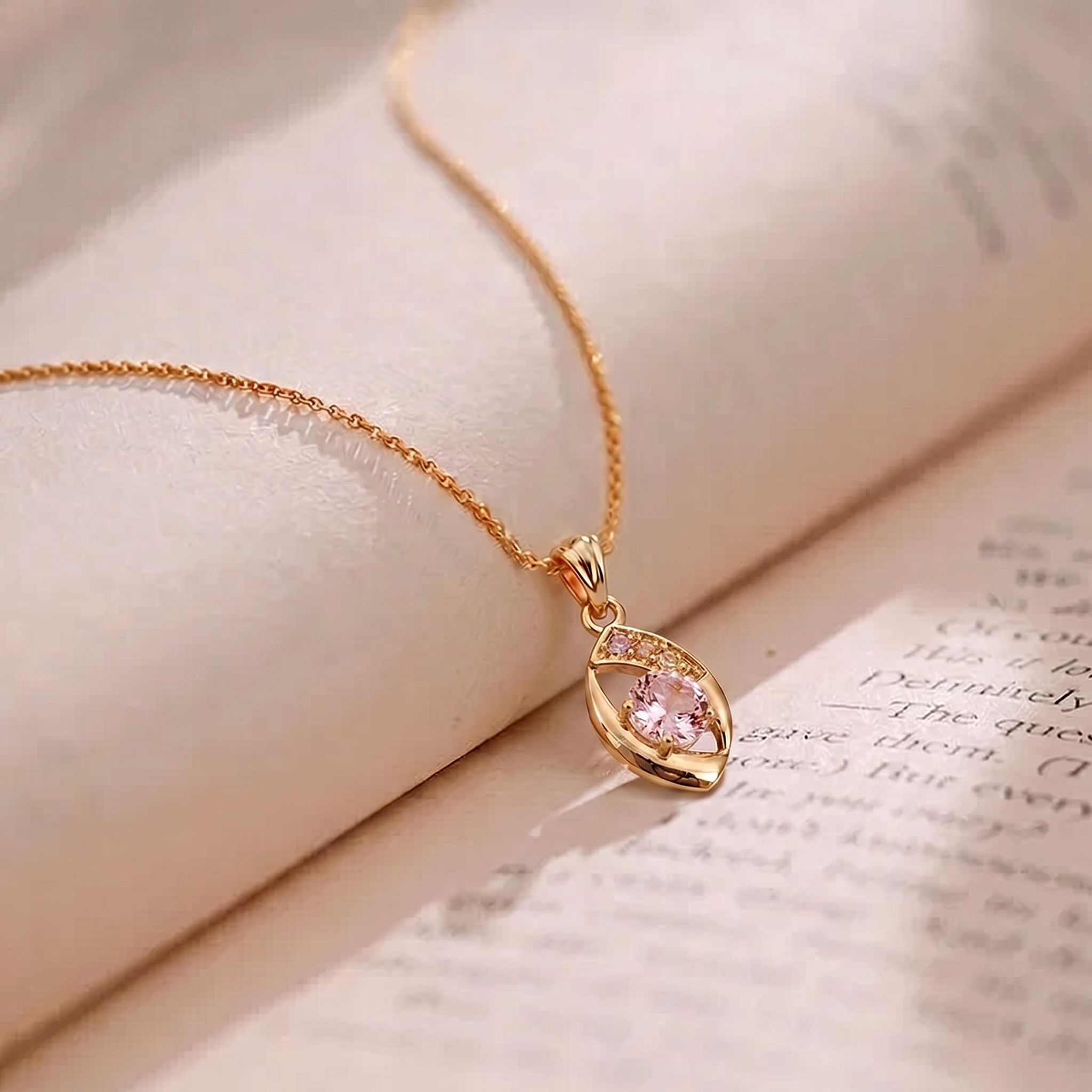 Urthn Gold Plated Assorted Colors Stylish Chain Pendant For Women & Girls (Pack of 12)