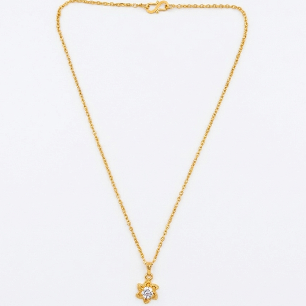 Urthn Crystal Stone Chain Pendant For Women/ Girls(Pack of 12)