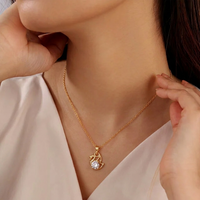Urthn Crystal Stone Duck Chain Pendant For Women/ Girls(Pack of 12)