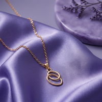 Urthn Rose Gold Plated Stylish Chain Pendant For Women & Girls(Pack of 12)