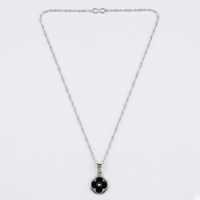 Urthn Silver Plated Flower Chain Pendant For Women/ Girls(Pack of 6)