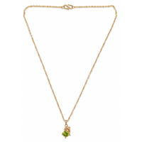Urthn Crystal Stone Dolphin Chain Pendant For Women/ Girls (Pack of 12)