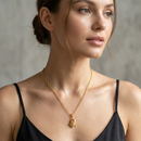Urthn Crystal Stone Dolphin Chain Pendant For Women/ Girls