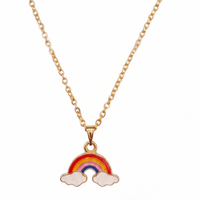Urthn Elegant Colorful Rainbow Meenakari Chain (Pack of 12)