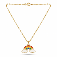 Urthn Elegant Colorful Rainbow Meenakari Chain (Pack of 12)
