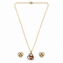 Urthn Anti Tarnish Chain Necklace with Heart Pendant & Matching Earrings for Women(Pack Of 6)