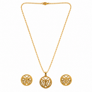 Urthn Minimal Anti Tarnish Butterfly Pendant Chain Necklace & Earrings Set for Women(Pack Of 6)