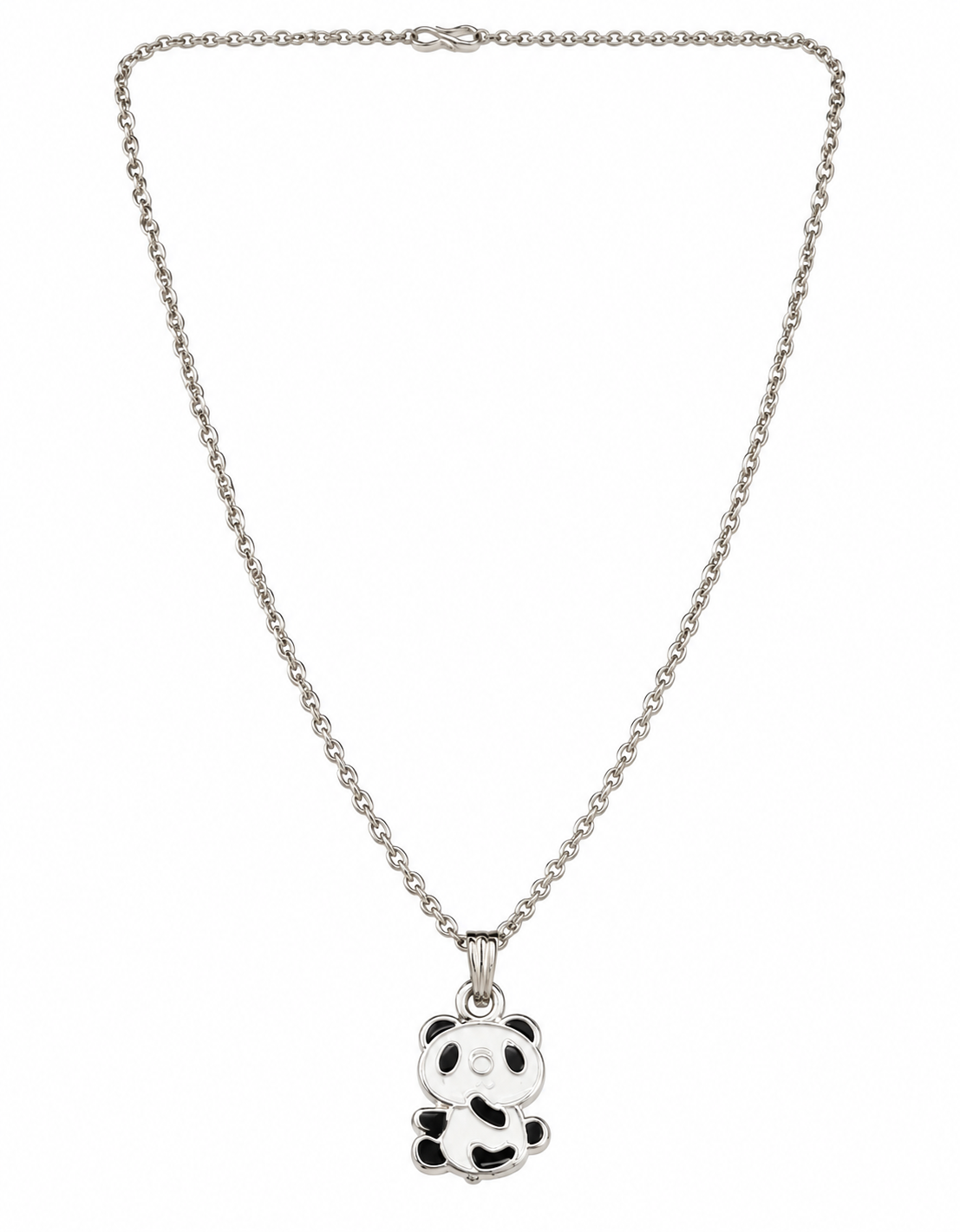 Urthn Glamorous Silver Plated Panda Shape Pendant Jewellery for Women(Pack Of 12)