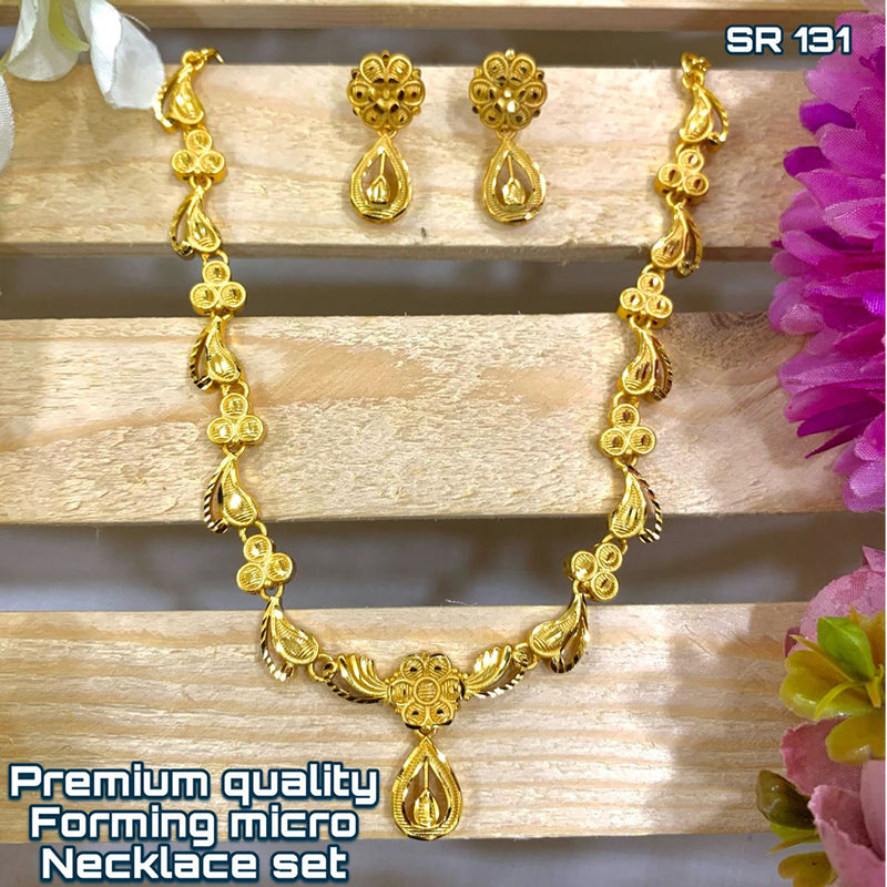 Siara Collections Forming Gold Necklace Set