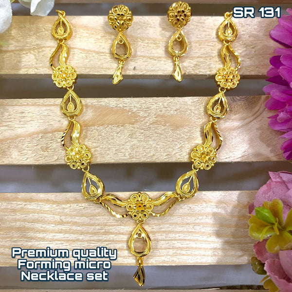 Siara Collections Forming Gold Necklace Set