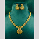 Siara Collections Gold Plated Pota Stone Necklace Set