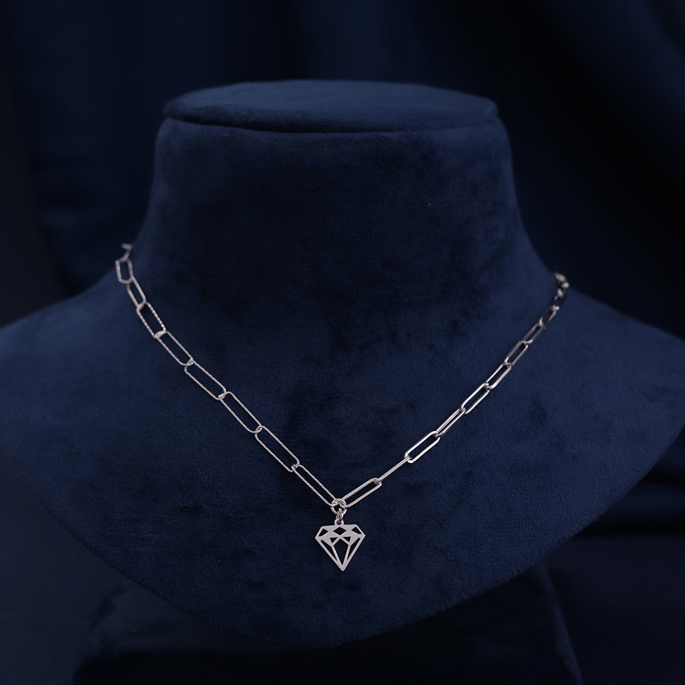 AllWell Jewellery Timeless Zenith Circle 925 Sterling Silver Necklace