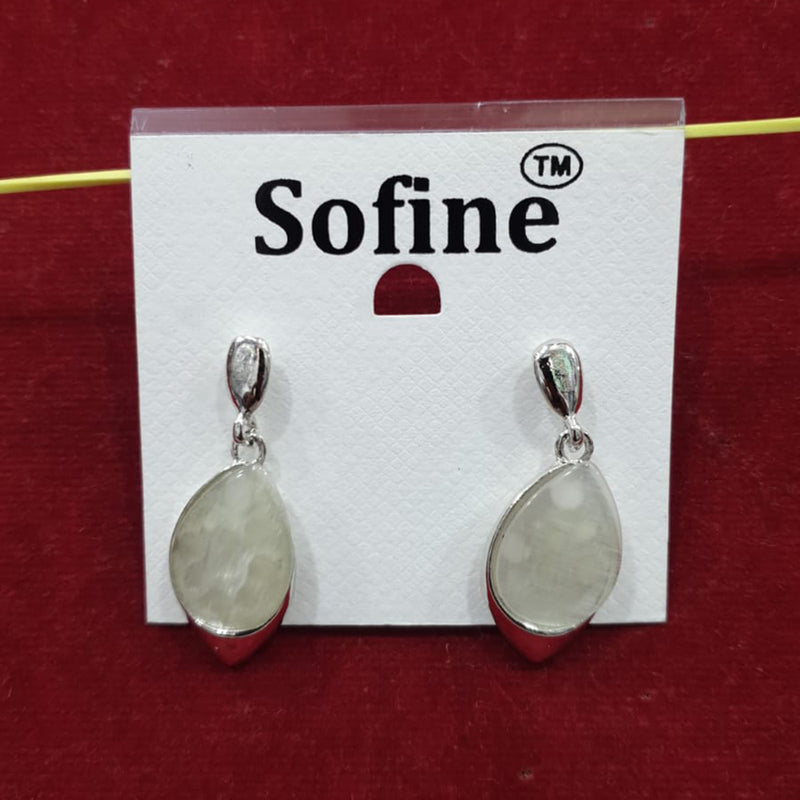 Sofine Silver Plated Stud Earrings