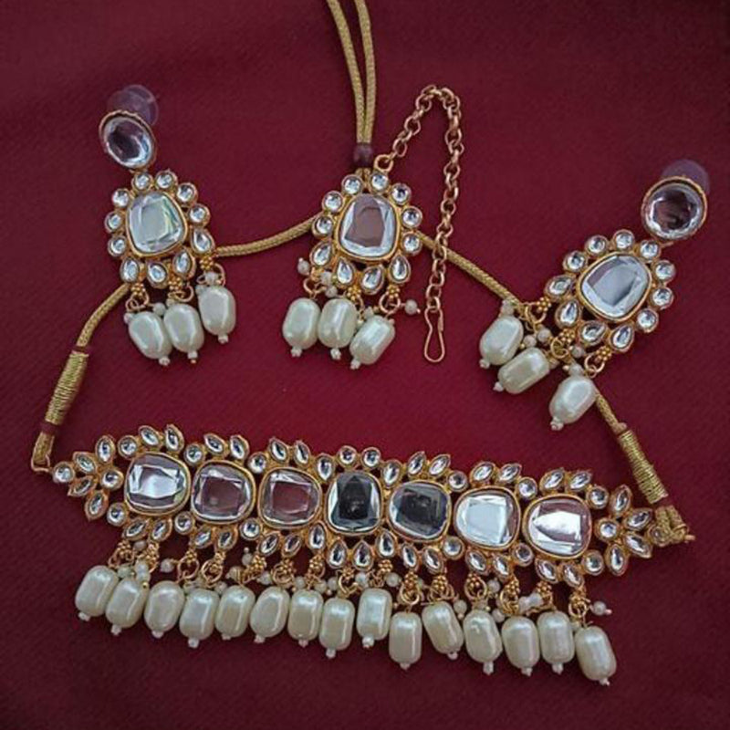 JCM Jewellery Gold Plated Choker Necklace Set