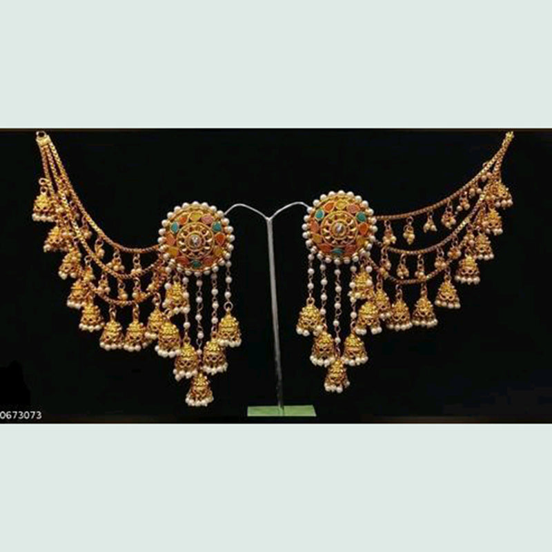 JCM Jewellery Gold Plated Kanchain Earrings