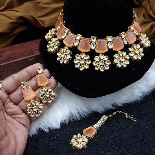 Jcm Jewellery Gold Plated Monalisa Choker Necklace Set