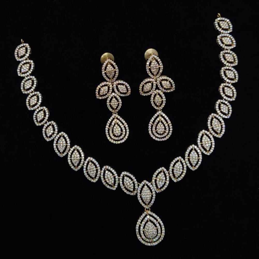 JCM Jewellery Gold Plated Austrian Stone Necklace Set