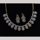 JCM Jewellery Gold Plated American Diamond Necklace Set