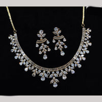 JCM Jewellery Gold Plated American Diamond Necklace Set