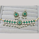 JCM Jewellery Gold Plated Polki Kundan Stone Choker Necklace Set