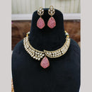 JCM Jewellery Gold Plated Polki Kundan Stone Choker Necklace