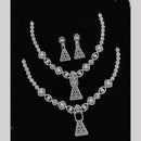 JCM Jewellery Silver Plated American Diamonds Necklace Set