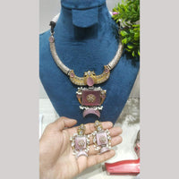 JCM 2 Tone Pota Stone Necklace Set