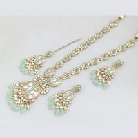 JCM Gold Plated Polki Kundan Stone Necklace Set