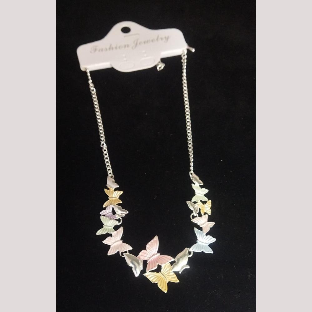 JCM Jewellery Silver Plated Butterfly Shape Necklace