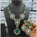 JCM Gold Plated Polki Kundan Stone Necklace Set